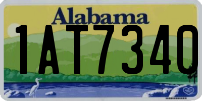 AL license plate 1AT7340