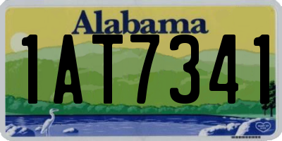 AL license plate 1AT7341