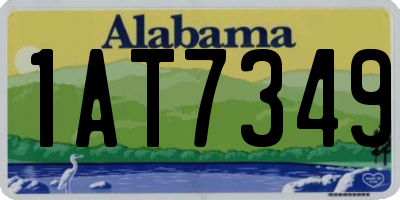 AL license plate 1AT7349