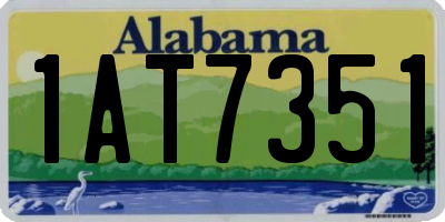 AL license plate 1AT7351