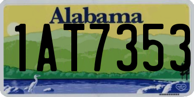 AL license plate 1AT7353
