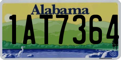 AL license plate 1AT7364
