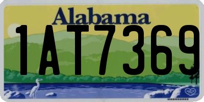 AL license plate 1AT7369