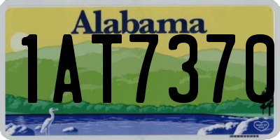AL license plate 1AT7370