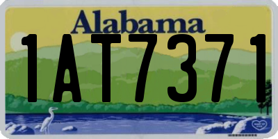 AL license plate 1AT7371