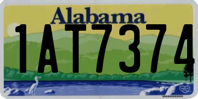 AL license plate 1AT7374