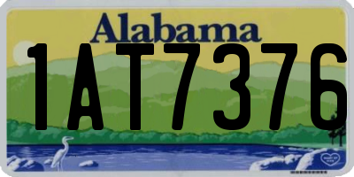 AL license plate 1AT7376