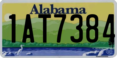 AL license plate 1AT7384