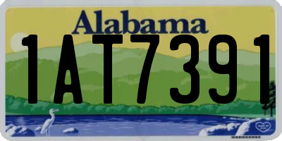 AL license plate 1AT7391