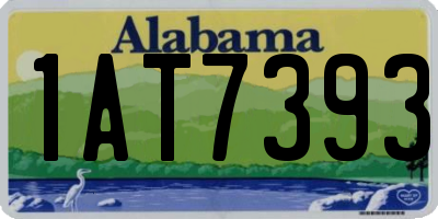 AL license plate 1AT7393