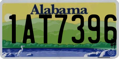 AL license plate 1AT7396
