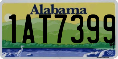 AL license plate 1AT7399