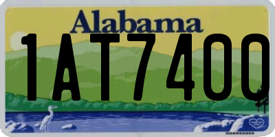 AL license plate 1AT7400
