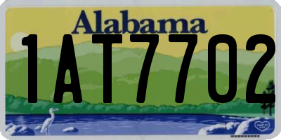 AL license plate 1AT7702