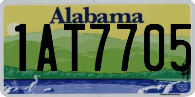 AL license plate 1AT7705