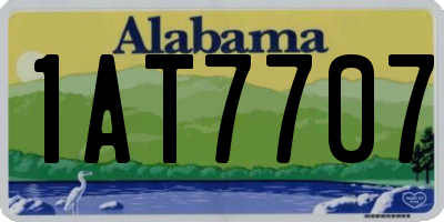 AL license plate 1AT7707