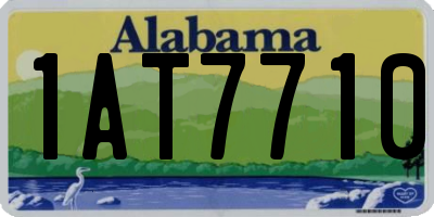 AL license plate 1AT7710
