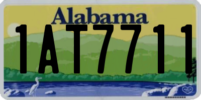 AL license plate 1AT7711