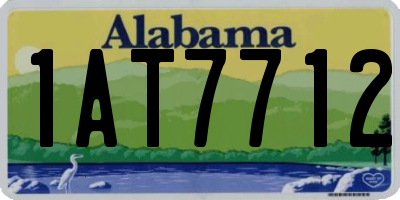 AL license plate 1AT7712