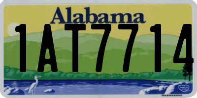 AL license plate 1AT7714