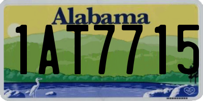 AL license plate 1AT7715