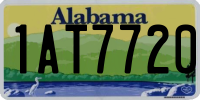 AL license plate 1AT7720