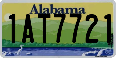 AL license plate 1AT7721