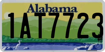 AL license plate 1AT7723