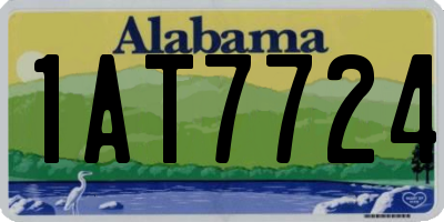 AL license plate 1AT7724