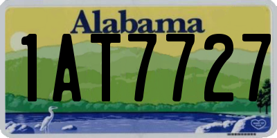 AL license plate 1AT7727