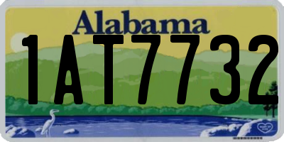 AL license plate 1AT7732