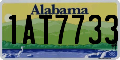 AL license plate 1AT7733