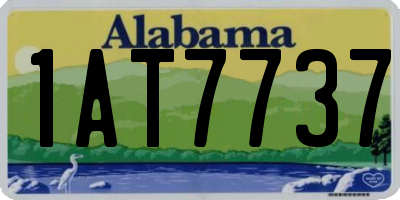 AL license plate 1AT7737