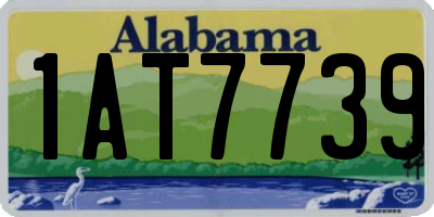 AL license plate 1AT7739