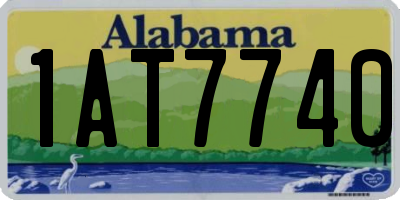 AL license plate 1AT7740
