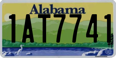 AL license plate 1AT7741
