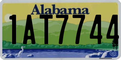 AL license plate 1AT7744