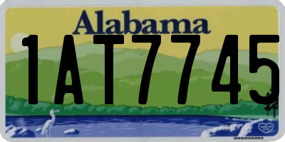 AL license plate 1AT7745