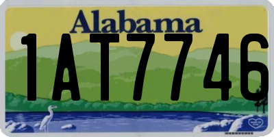 AL license plate 1AT7746