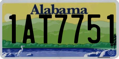 AL license plate 1AT7751