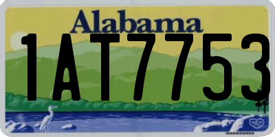 AL license plate 1AT7753