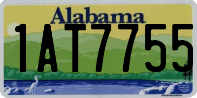 AL license plate 1AT7755