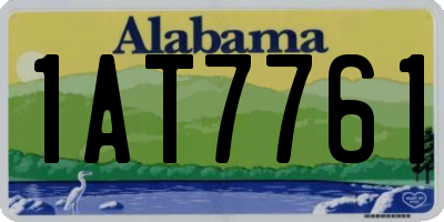 AL license plate 1AT7761