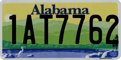 AL license plate 1AT7762