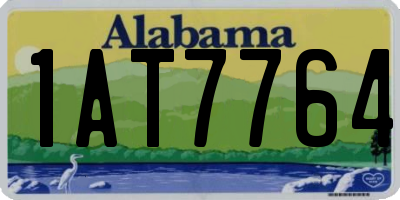 AL license plate 1AT7764
