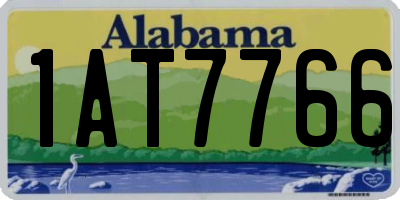 AL license plate 1AT7766