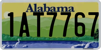 AL license plate 1AT7767