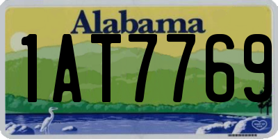 AL license plate 1AT7769