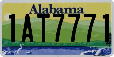 AL license plate 1AT7771