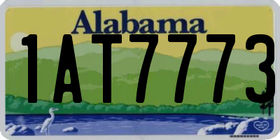 AL license plate 1AT7773